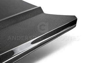 Ford Mustang Hood - Anderson Composites - Type-OE Double Sided Carbon Fiber - `15-`17